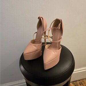 ASOS Chic Pale Pink Platform Heels